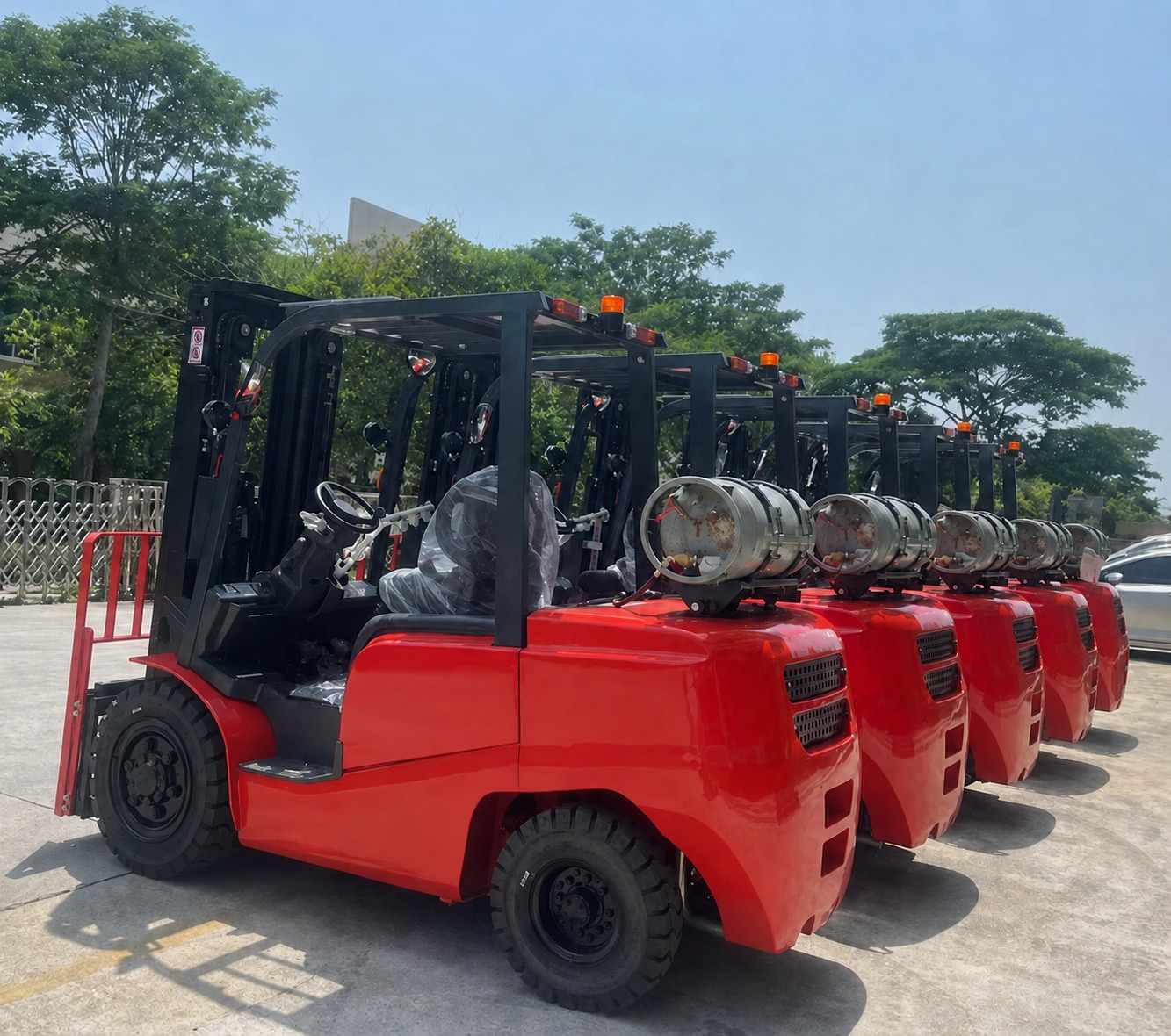 Capital Forklift LPG rental fleet